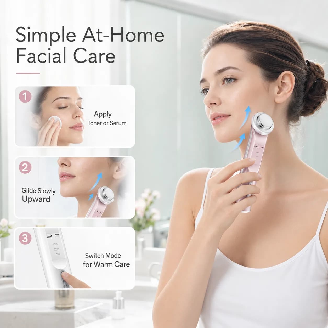 KD9960 Facial Beauty Device simple at-home facial care routine